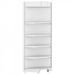 Стеллаж угловой внутренний Eco Line с навесом и подсветкой