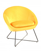 Кресло «Корнелия» с мягким сиденьем (хромированный каркас)