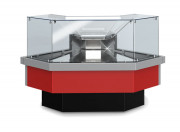 Витрина угловая ГОЛЬФСТРИМ Двина QV УН90 ВС куб. стекло