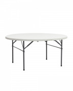 Стол пластиковый круглый складной D 1500 мм (чемодан)