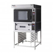Печь конвекционная с подом на подставке с направляющими Apach BAKERY K5TP DP+E218PA