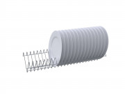 Комплект полки для тарелок шкафа ШЗДП-4-1200-02