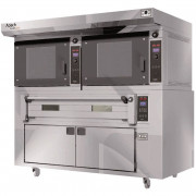 ПЕЧЬ КОНВЕКЦИОННАЯ БЕЗ КОЗЫРЬКА С ПОДОМ С РАССТОЙКОЙ APACH BAKERY LINE 2K5P60P DP+E4L18PA DPBI-T