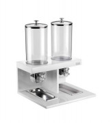 Станция буфетная для мюсли двойная d18 cm. lt. 8x2 BUFFET белая 511B9819
