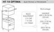 Машина посудомоечная Dihr HT 14 OPTIMA