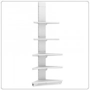 База углового стел.(внешний) под навес ЕСО (H=2250, глянец, RAL 9016)