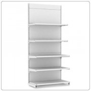 База пристенного стеллажа ЕСО (L=665, H=2250, глянец, RAL 9016)