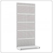 База пристенного перфориров стеллажа ЕСО (L=1250, H=2250, глянец, RAL 9016)