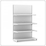 База торцевого стеллажа ЕСО (L=1000, H=2250, глянец, RAL 9016)