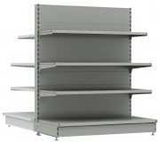 База торцевого стеллажа (L=1000, H=1650, структурная муар, RAL 9010)