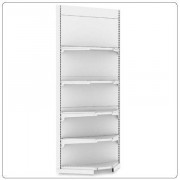 База углового стеллажа (внутренний) под навес ЕСО (H=2250, глянец, RAL 9016)