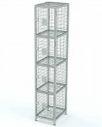 Шкаф металлический сетчатый, сумочная на 4 ячейки серии М (СУМ00418), RAL 9005 Шкаф металлический сетчатый, сумочная на 4 ячейки серии М (СУМ00418), RAL 9005