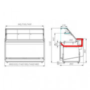 Витрина кондитерская Полюс КС80 SM 1,0-1 (1003 белый)