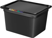 Гастроемкость из полипропилена без крышки GN 1/2 325х265х200 мм черная [422100813]
