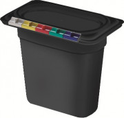 Гастроемкость из полипропилена без крышки GN 1/9 176х108х150 мм черная [422102613]