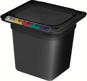 Гастроемкость из полипропилена без крышки GN 1/6 176х162х150 мм черная [422102113]