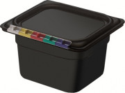 Гастроемкость из полипропилена без крышки GN 1/6 176х162х100 мм черная [422102013]
