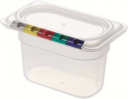 Гастроемкость из полипропилена без крышки GN 1/9 176х108х100 мм прозрачная [21025]