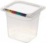 Гастроемкость из полипропилена без крышки GN 1/6 176х162х150 мм прозрачная [21021]