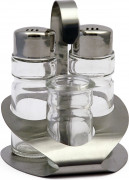 Набор для специй «Family» (соль, перец, зубочистки) Luxstahl [821]