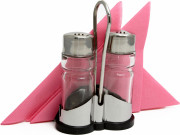 Набор для специй «Family» (соль, перец) + салфетница Luxstahl [768N]