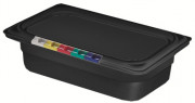 Гастроемкость из полипропилена без крышки GN 1/4 265х162х65 мм черная [422101513]