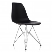 Стул «Eames» с жестким сиденьем (хромированный каркас)
